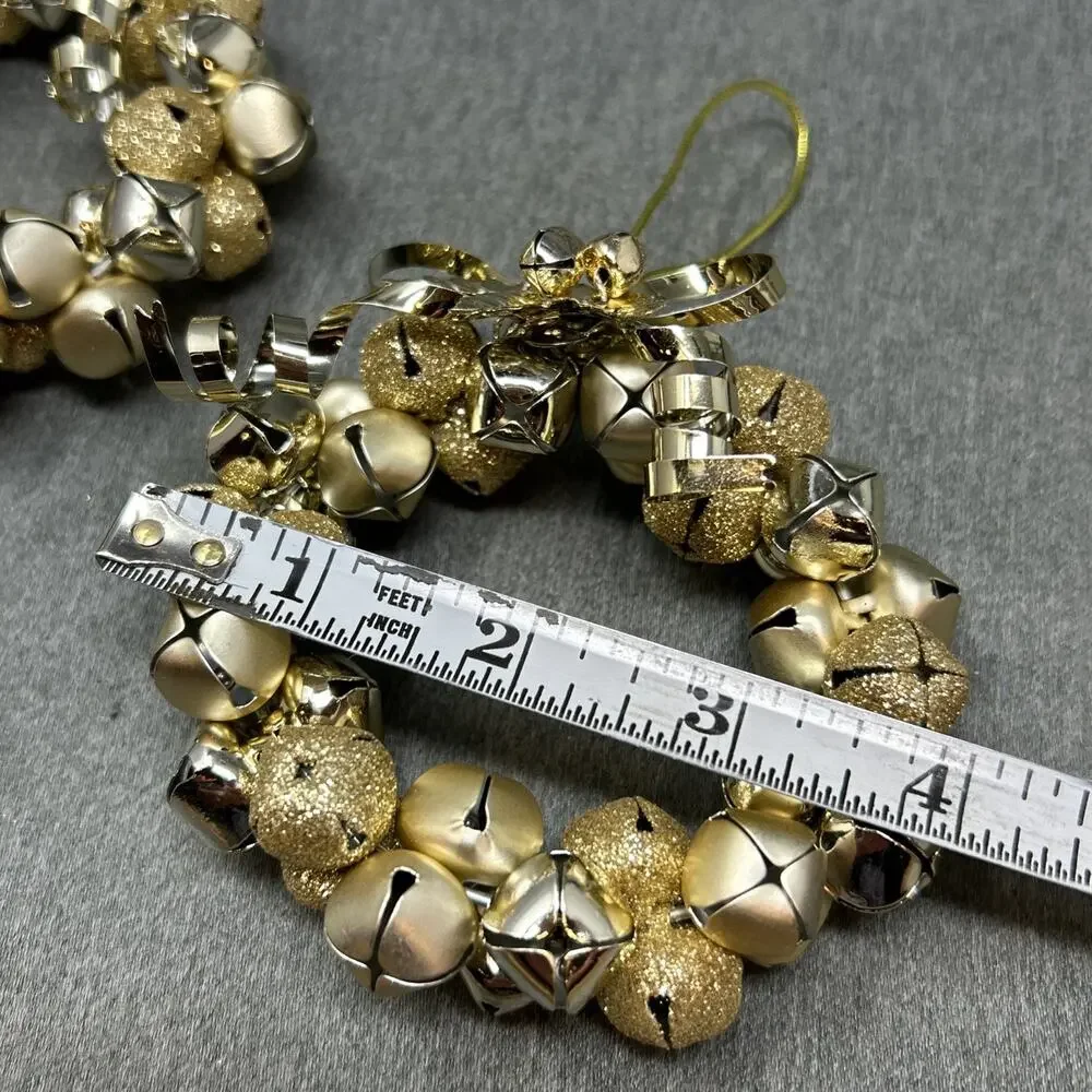 TWO Jingle Bell Wreath 4